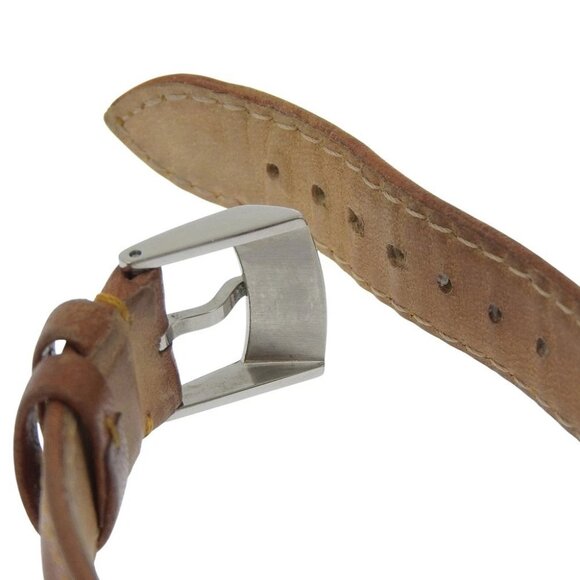 LOUIS VUITTON Tambour Watches Q121C whiteDial Stainless Steel/leather Quartz - Picture 7 of 8